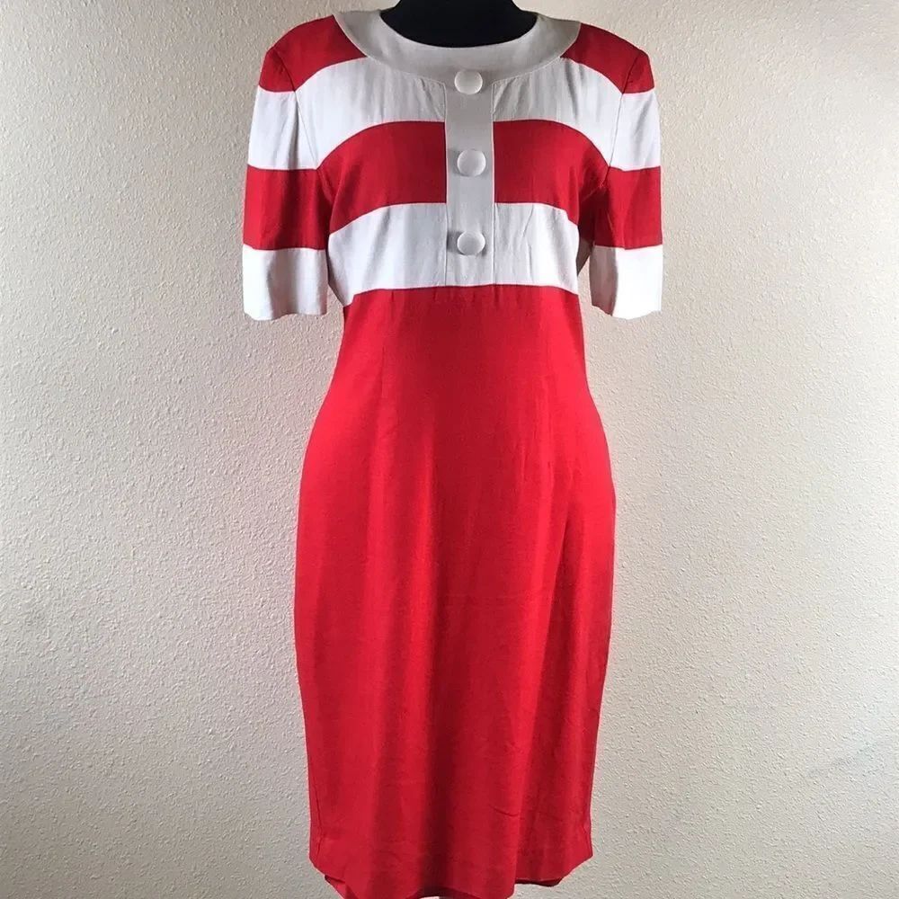OBERON VINTAGE WOMEN DRESS M/L - Picture 2 of 15